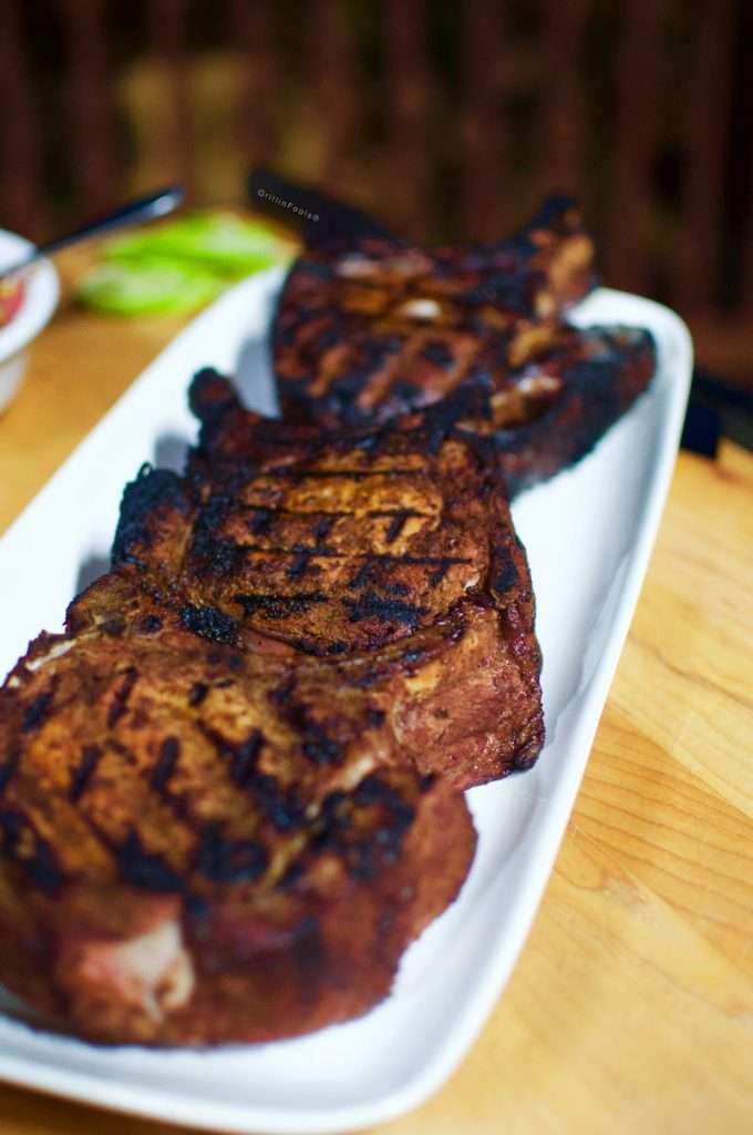 Reverse Seared Pork Chops with Watermelon Mango Salsa 9 | GrillinFools Reverse Seared Pork Chops