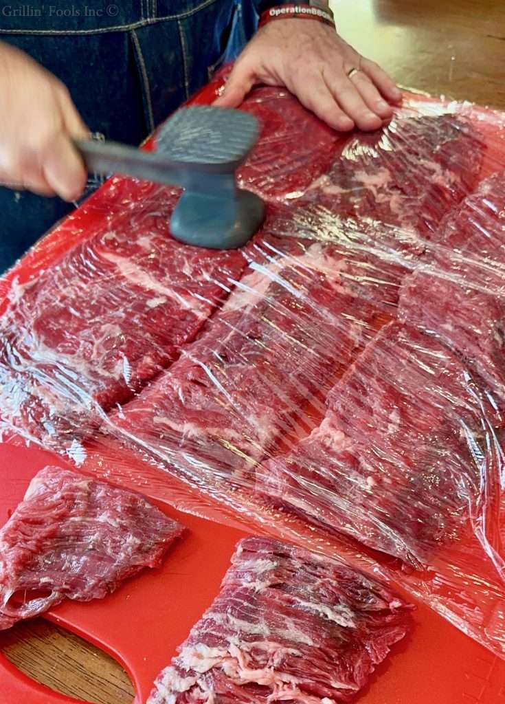 Grilled Skirt Steak Pinwheels | GrillinFools Grilled Skirt Steak Pinwheels